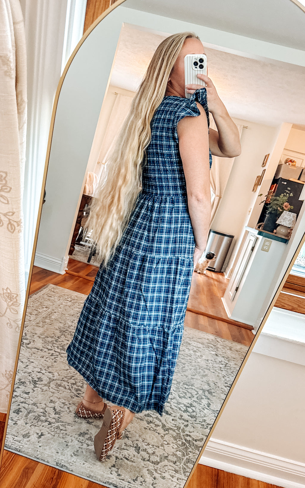 The Classic Charm Plaid Midi Dress (S-3X)