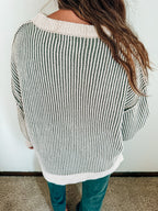 The October Roads Two Tone Sweater (2 Colors)