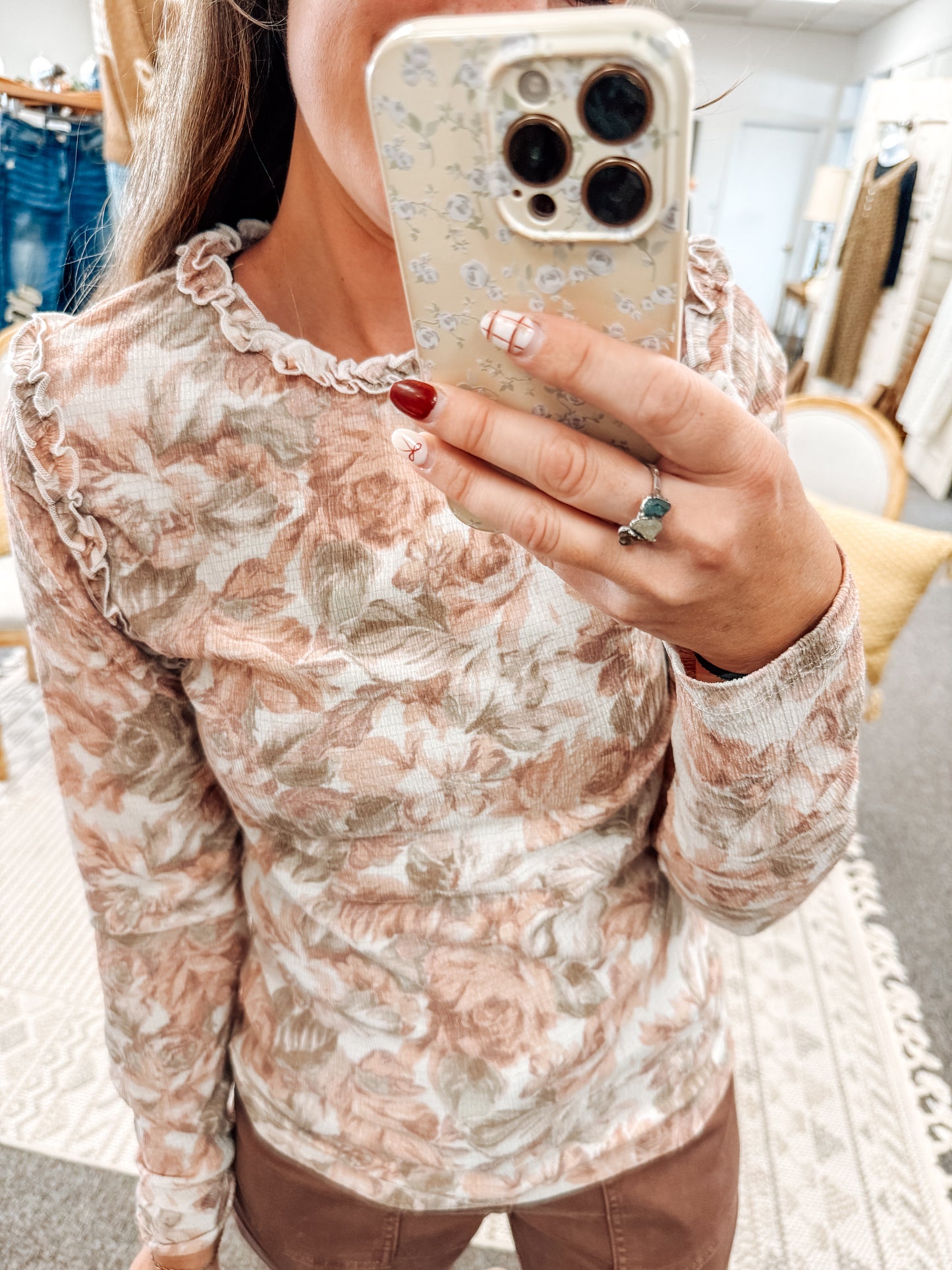 Calm & Collected Floral Top