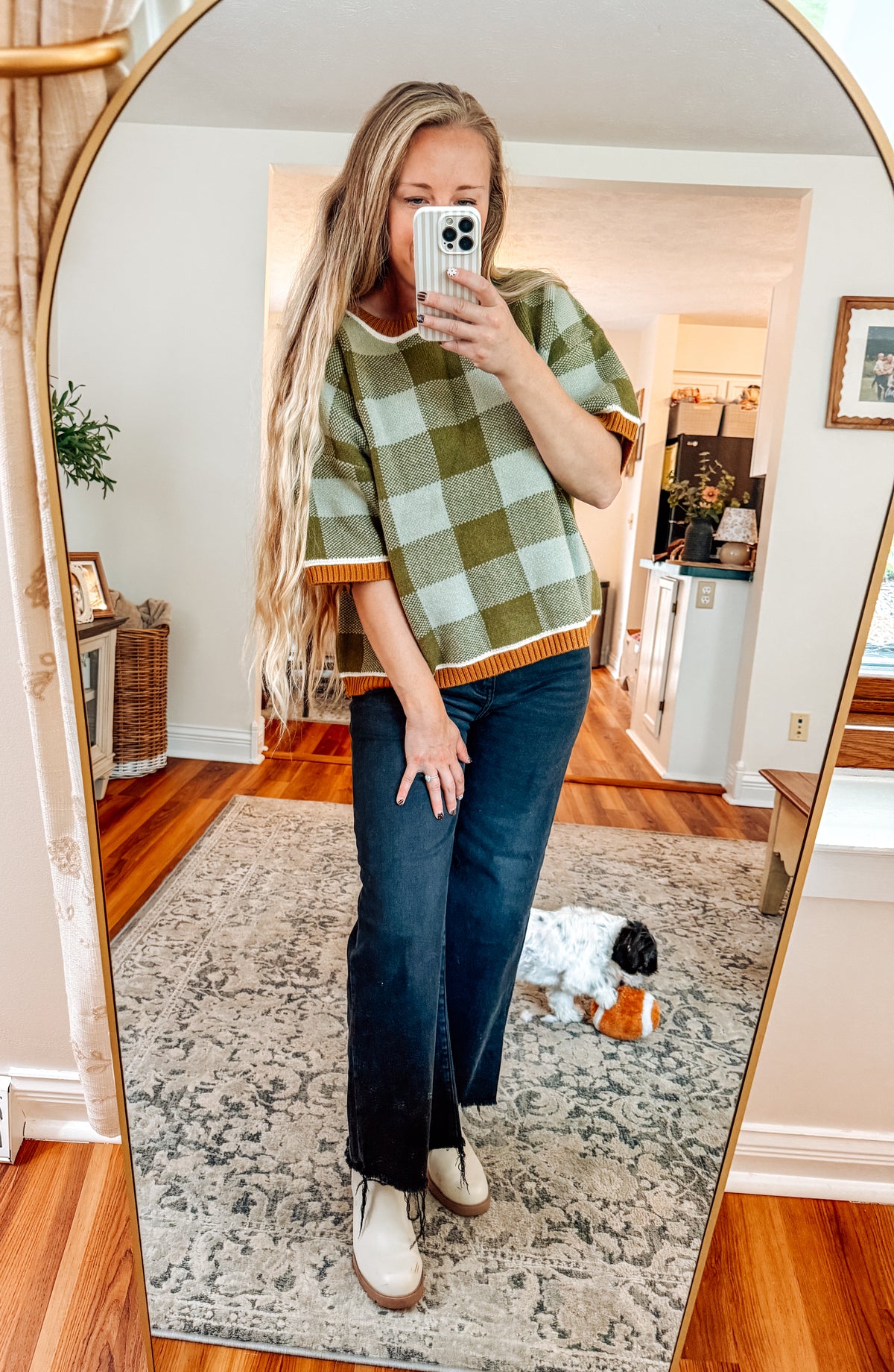 The Autumn Grove Check Sweater