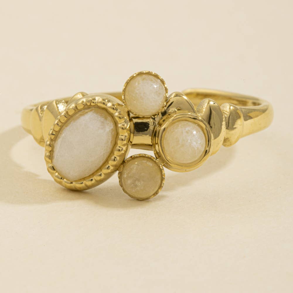 Multi Stone Cluster Ring