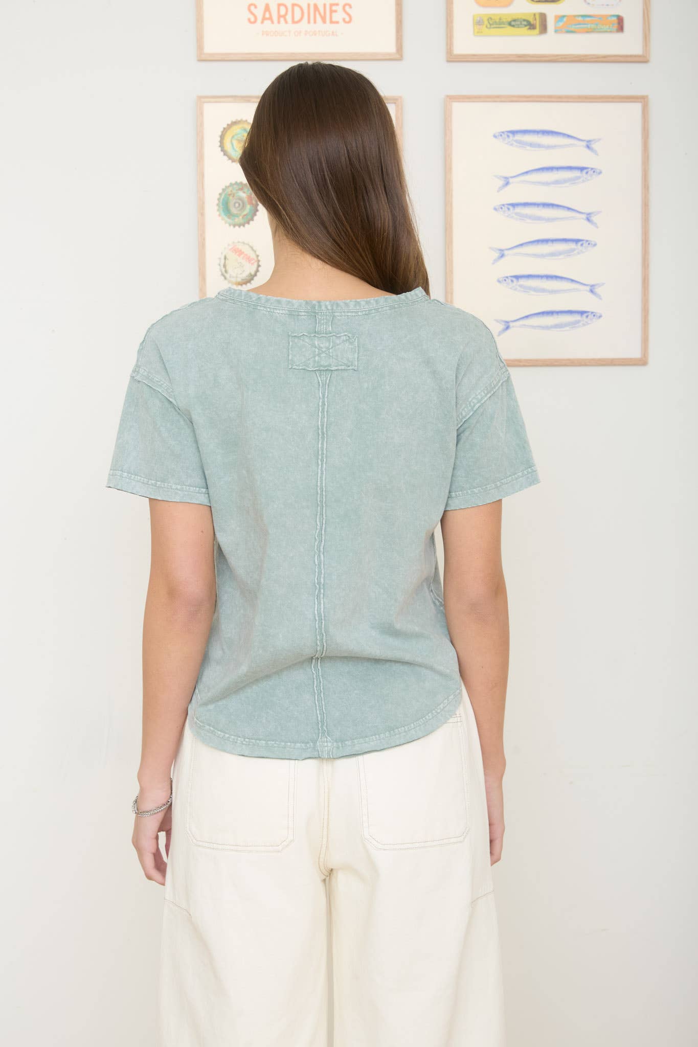 The Sweet Simplicity Raw Edge Knit Top-Olive