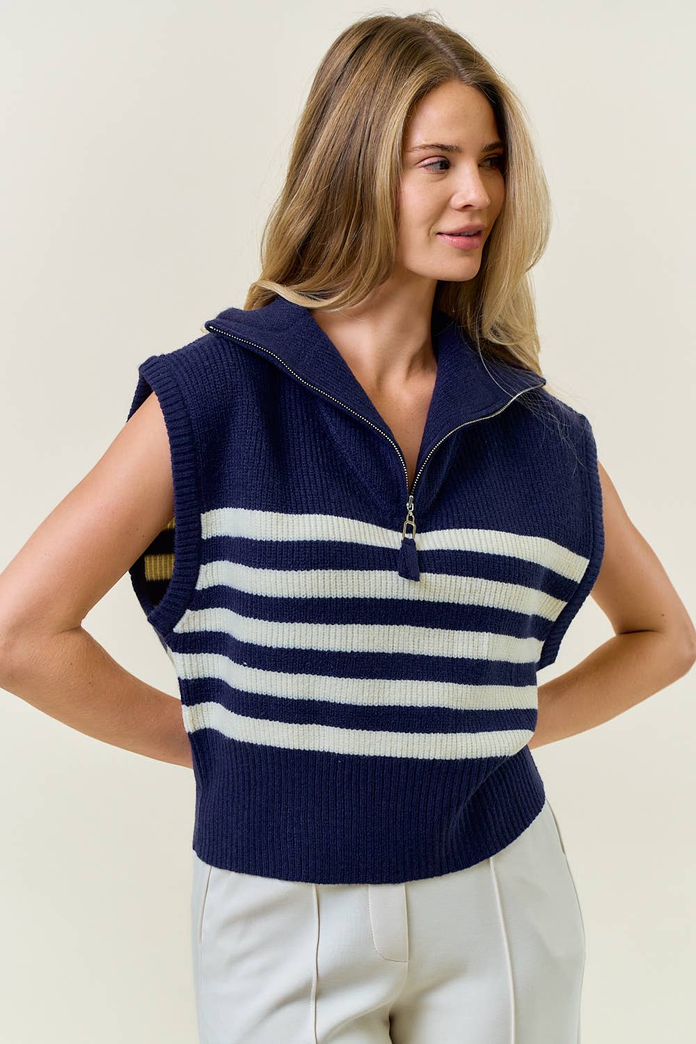 Nautical Necessity Quarter Zip Top