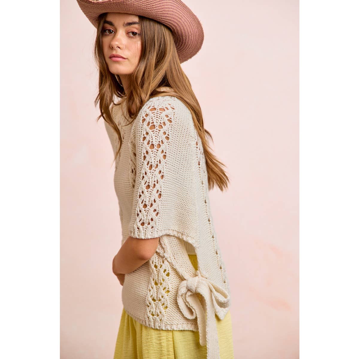 Cottage Charm Knit Sweater Top (S-XL)