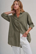 The Olive Grove Oversized Shirt