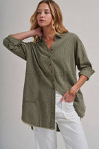 The Olive Grove Oversized Shirt