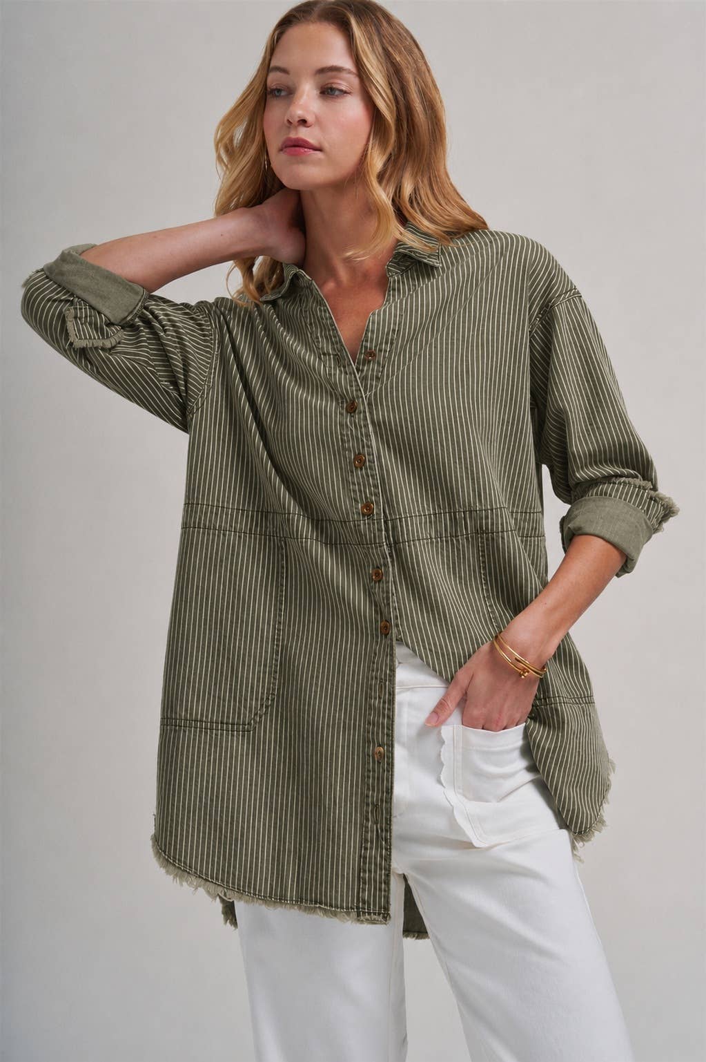 The Olive Grove Oversized Shirt