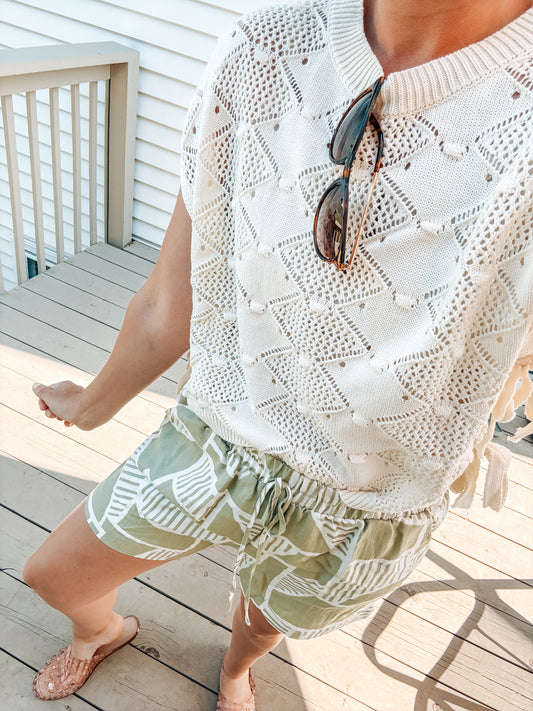 Countryside Charm Tie Sweater