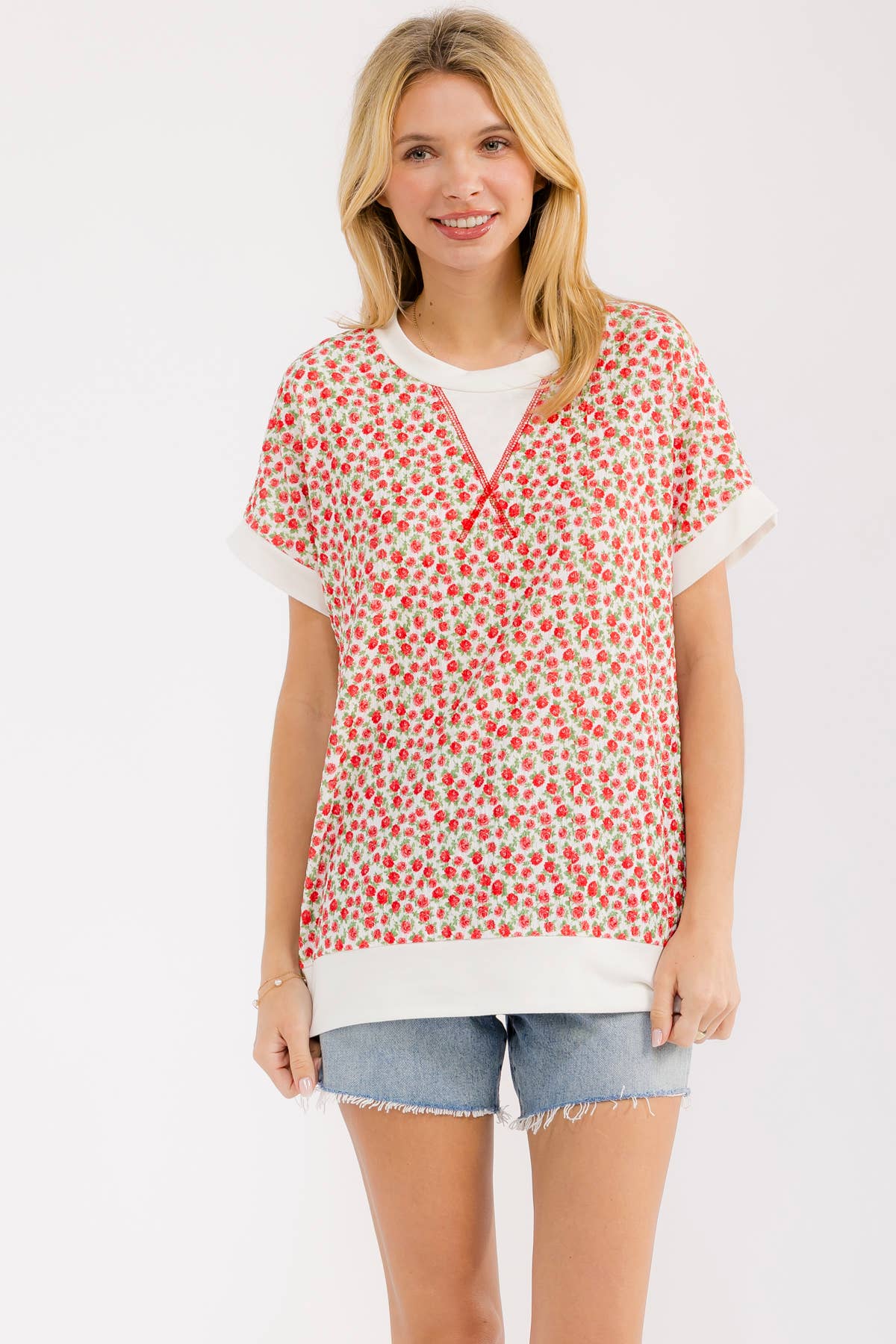 Ruby Floral Top (S-XL)