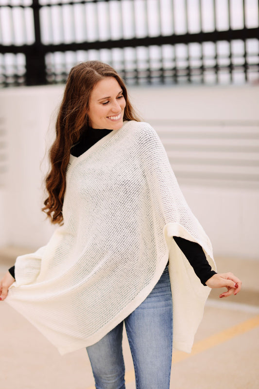 Chilly Days Stay Away Poncho (2 Colors)