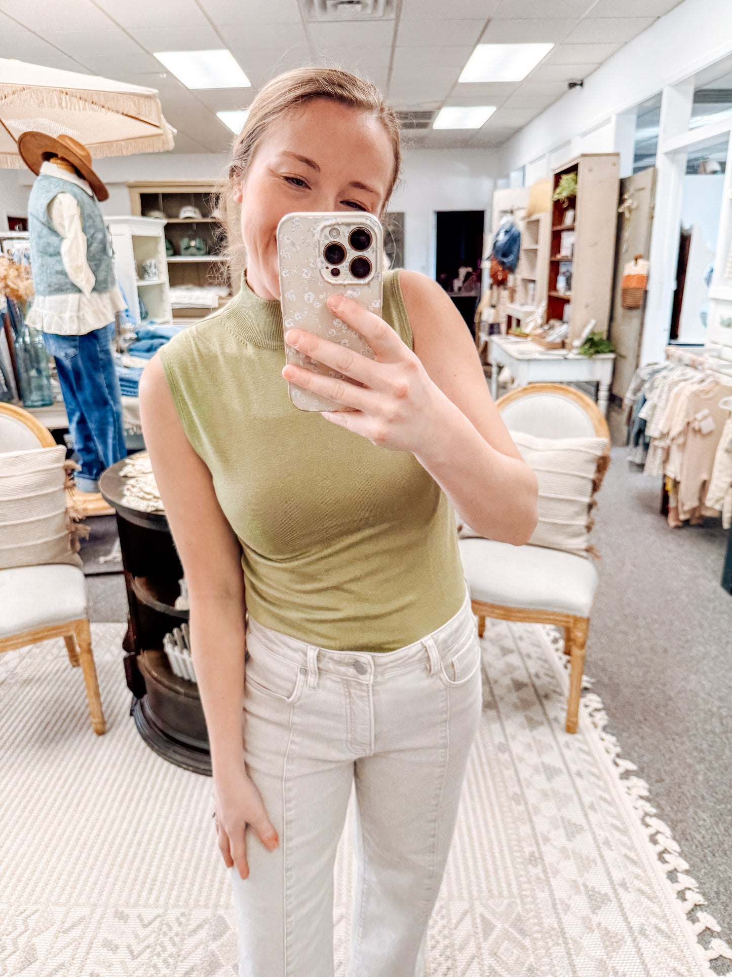 Meet the Spring Layers Tank-Green