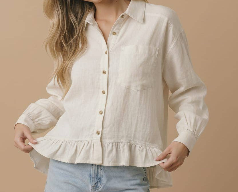 All Time Babydoll Peplum Shirt