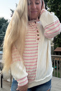 Sunset Sorbet Ribbed Knit Top (S-3X)