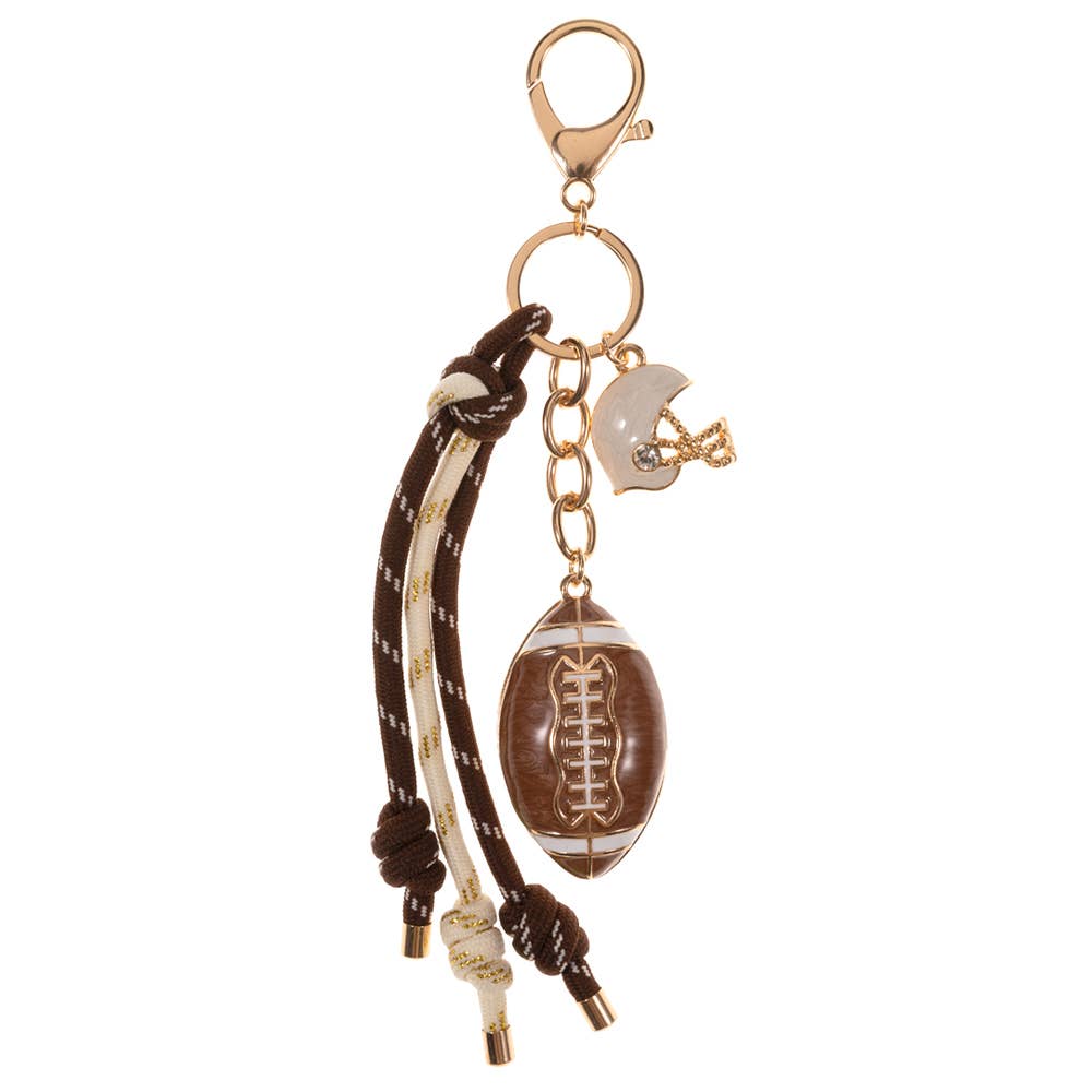 Football Helmet Bag Charm