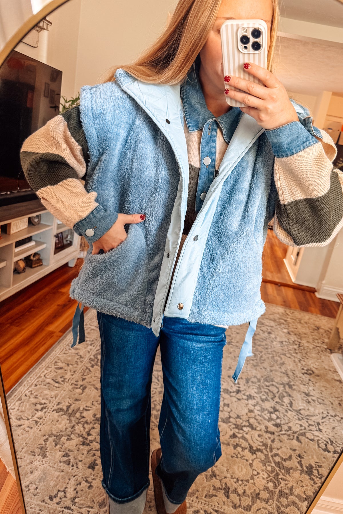 Covered in Sherpa Short Sleeve Vest
