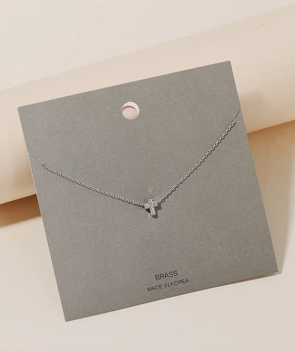 Mini Cross Necklace (2 Colors)