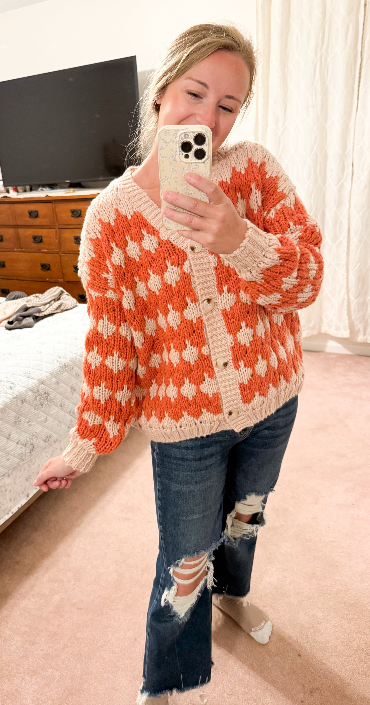 Cider Season Textured Cardigan (S-XL)