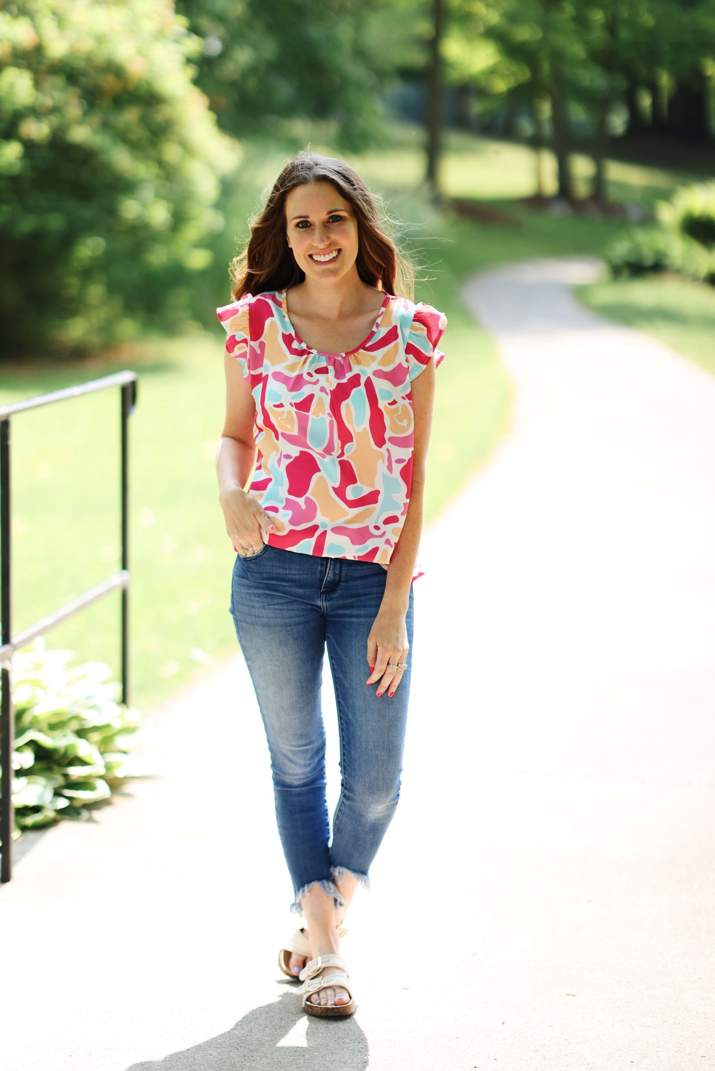 Vibrant Views Blouse Top (S-XL)