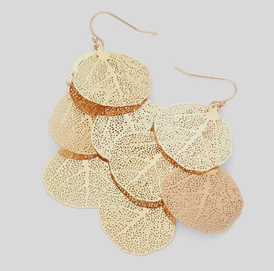 Lori Leaf Cluster Earrings