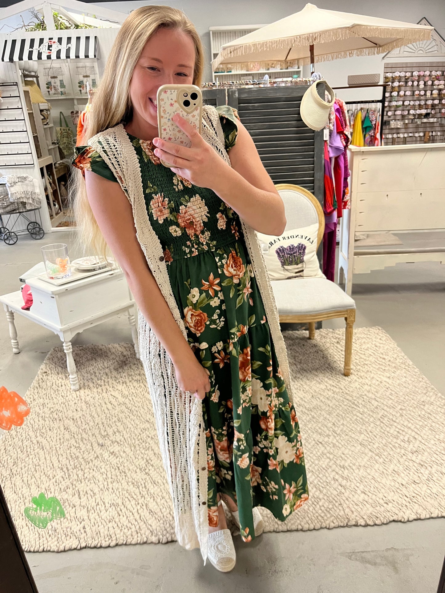 Eyes on Me Floral Midi Dress