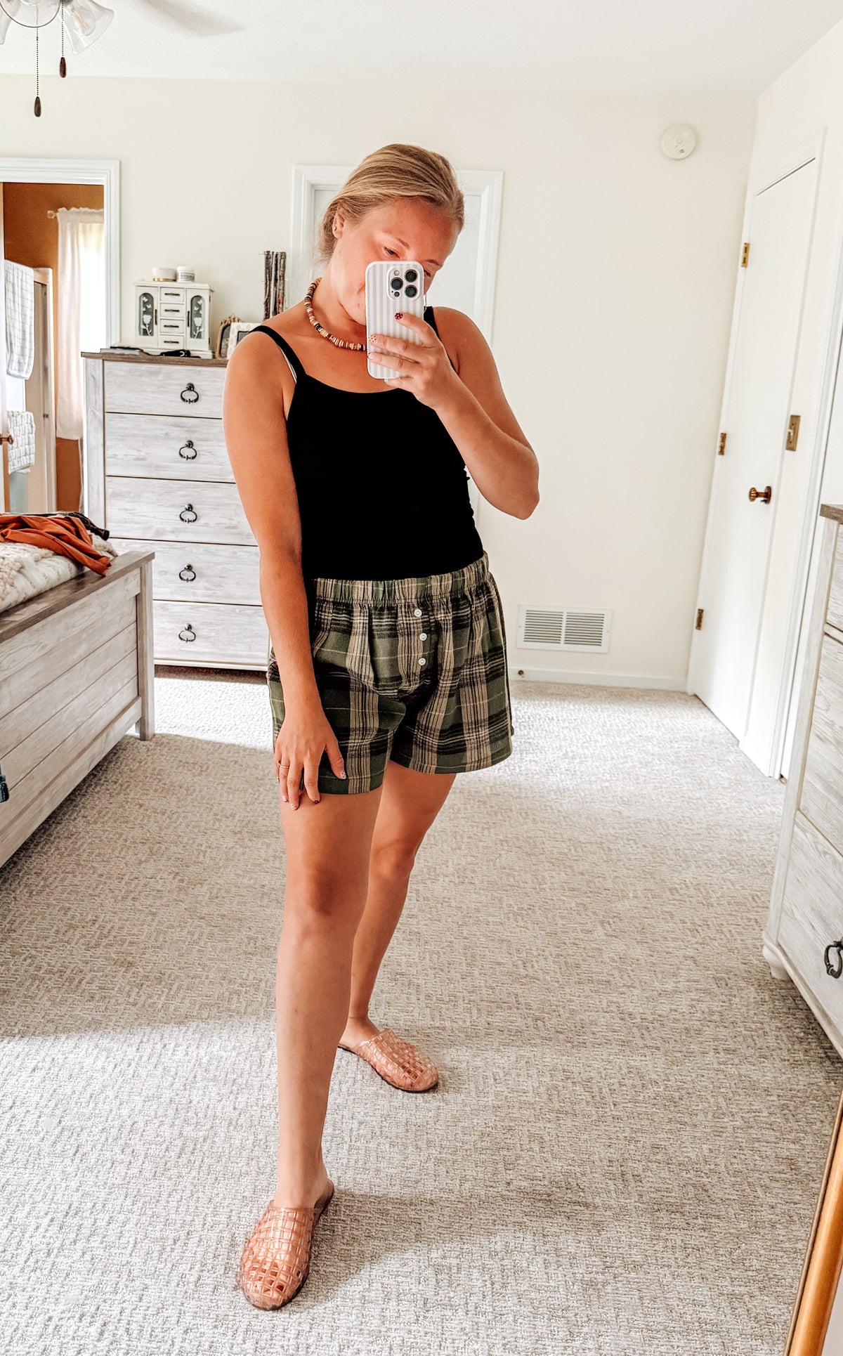 The Fall Lounging Shorts-Olive