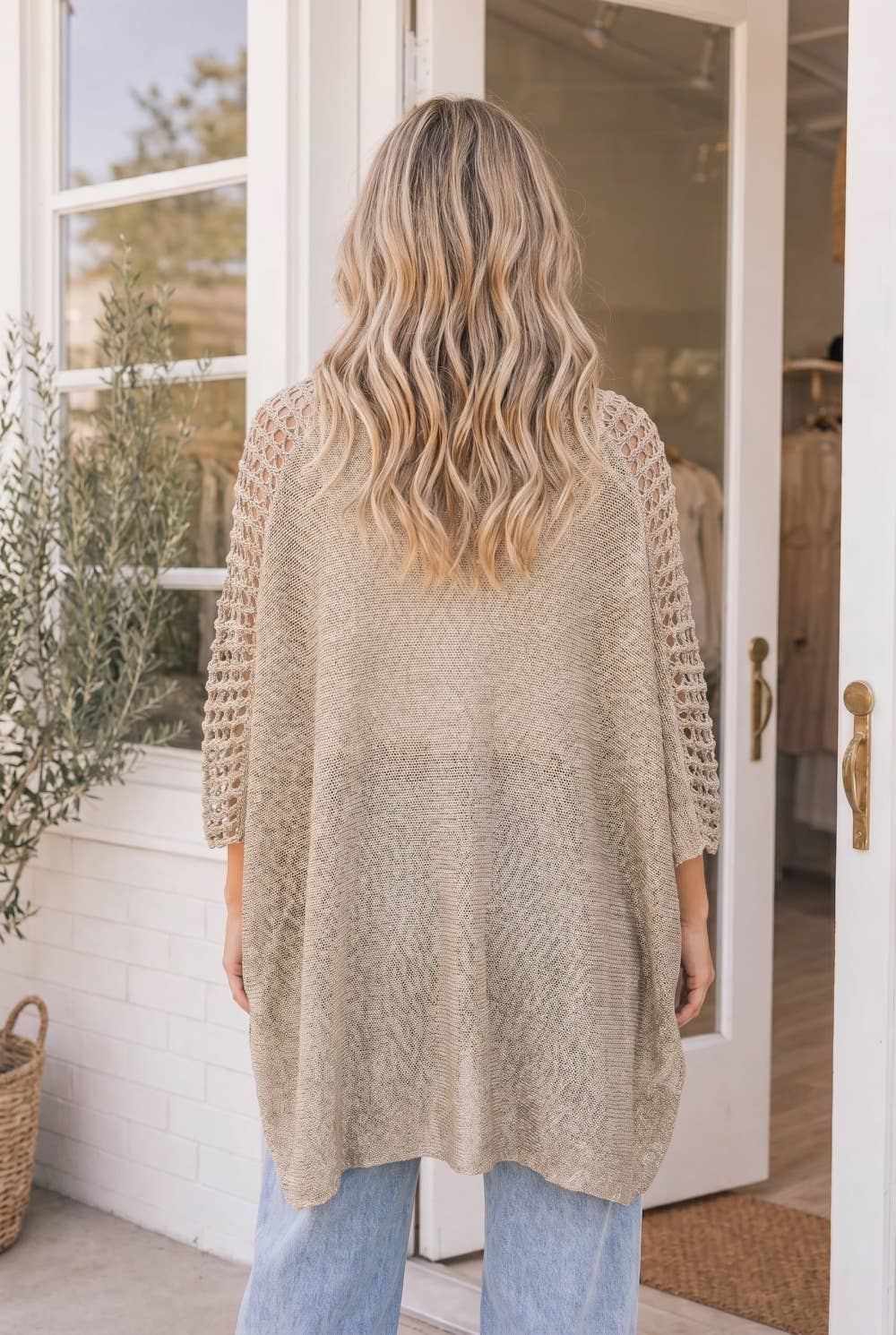 The Relaxed Retreat Knit-Taupe