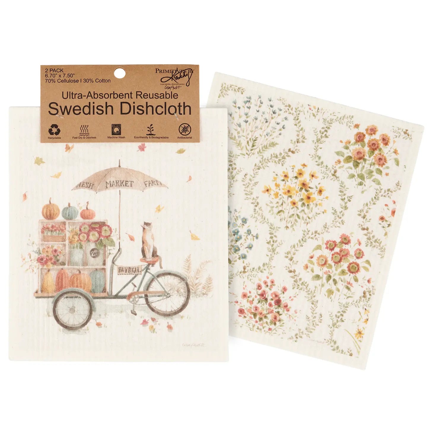 Fall Days Sweedish Dish Towels