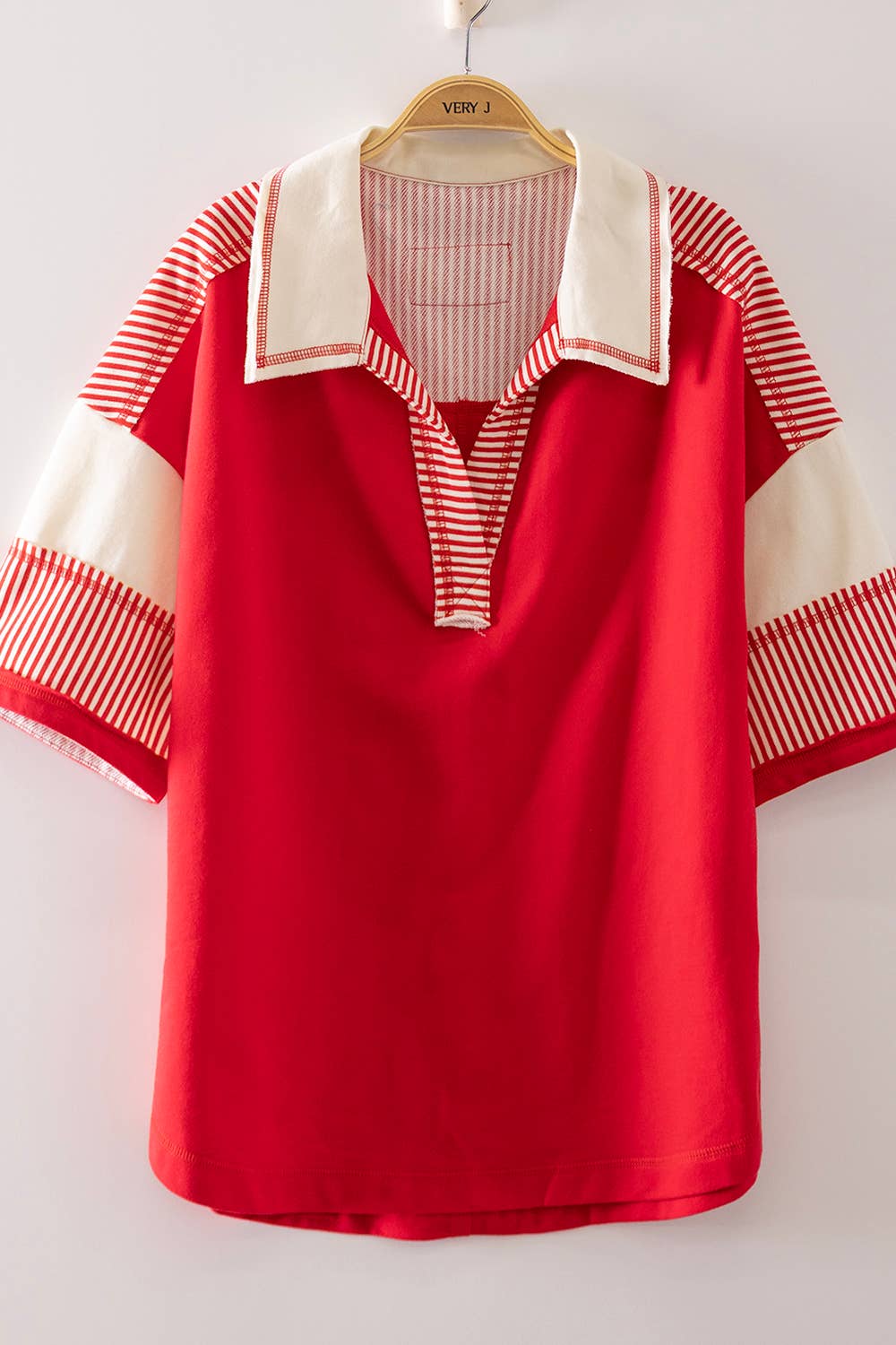 Red Hot Casual Knit Top