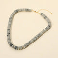 Flat Resin Disc Beaded Necklace (2 colors)