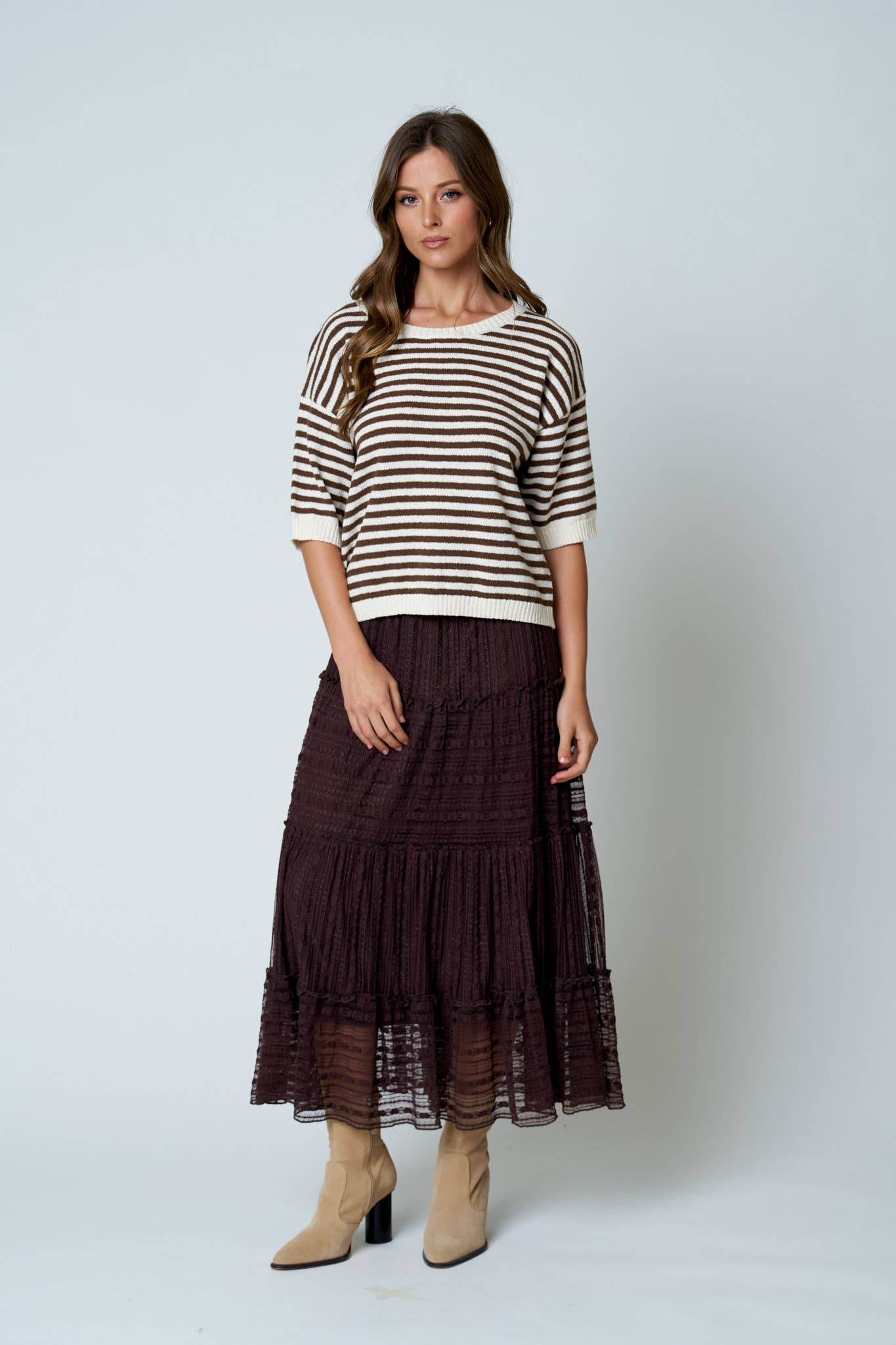 Whispers of Lace Elastic Waist Skirt