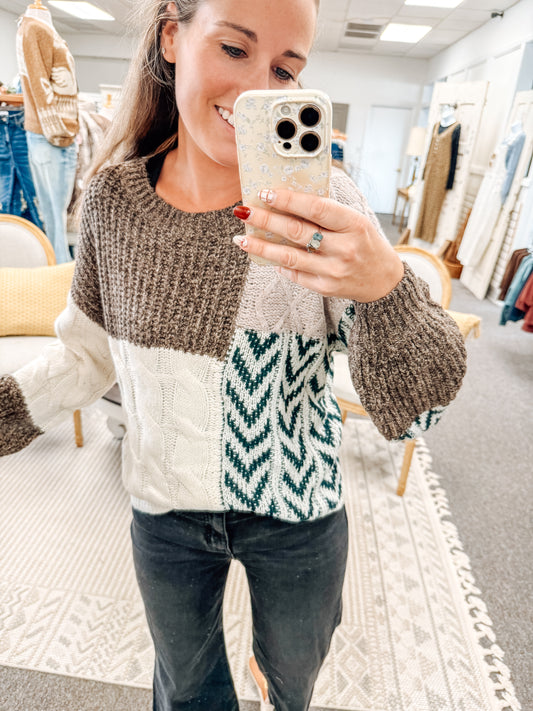The Block Party Knit Sweater (S-XL)