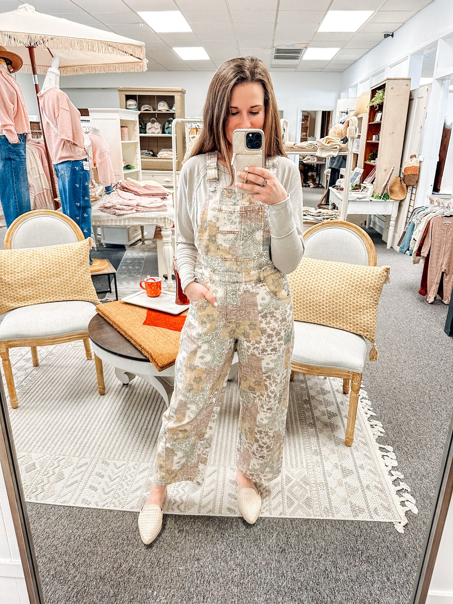 Sunwashed Boho Overalls (S-XL)