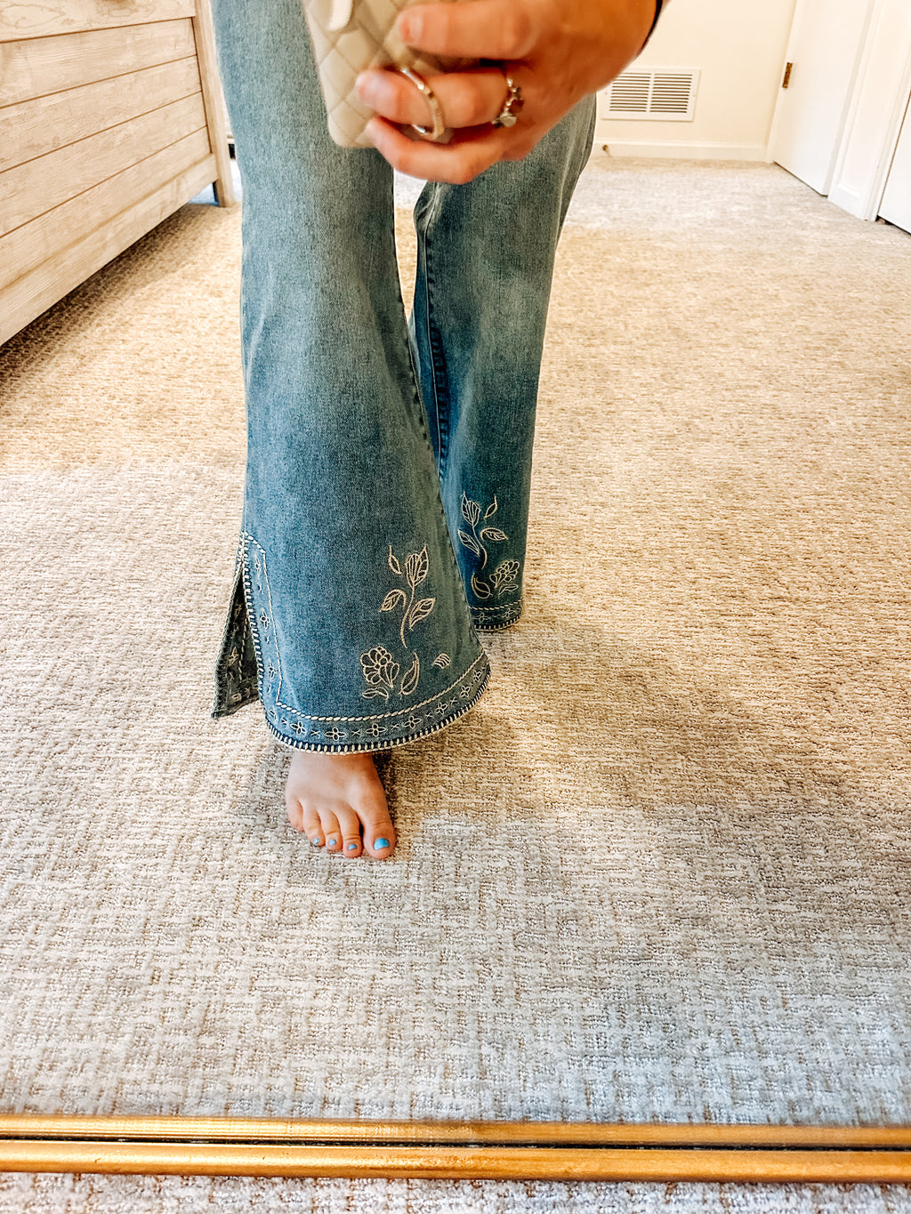 Worn in Western Mid Rise Denim