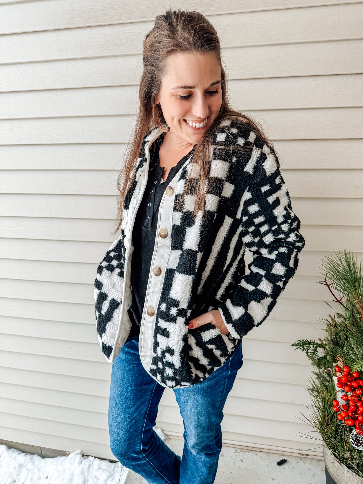 The Statement Check Button Up