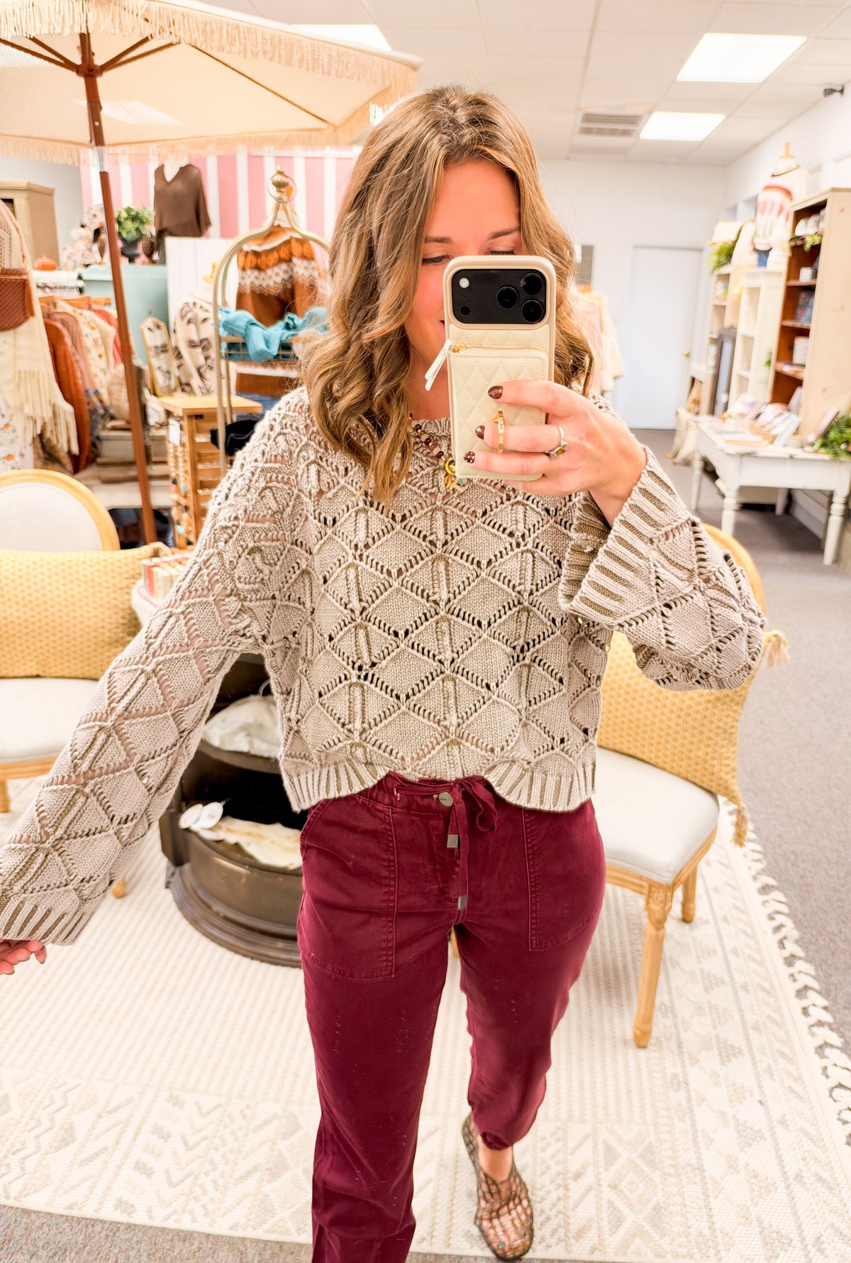 The Fireside Diamond Sweater