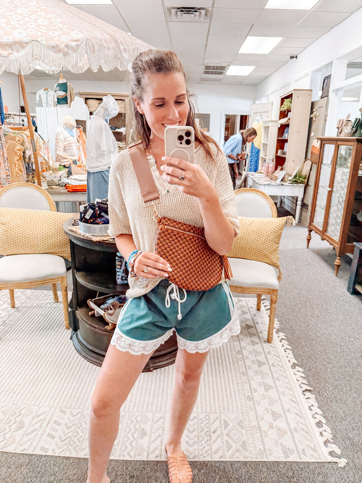 Meet me at the Coast Knit Top-Sand