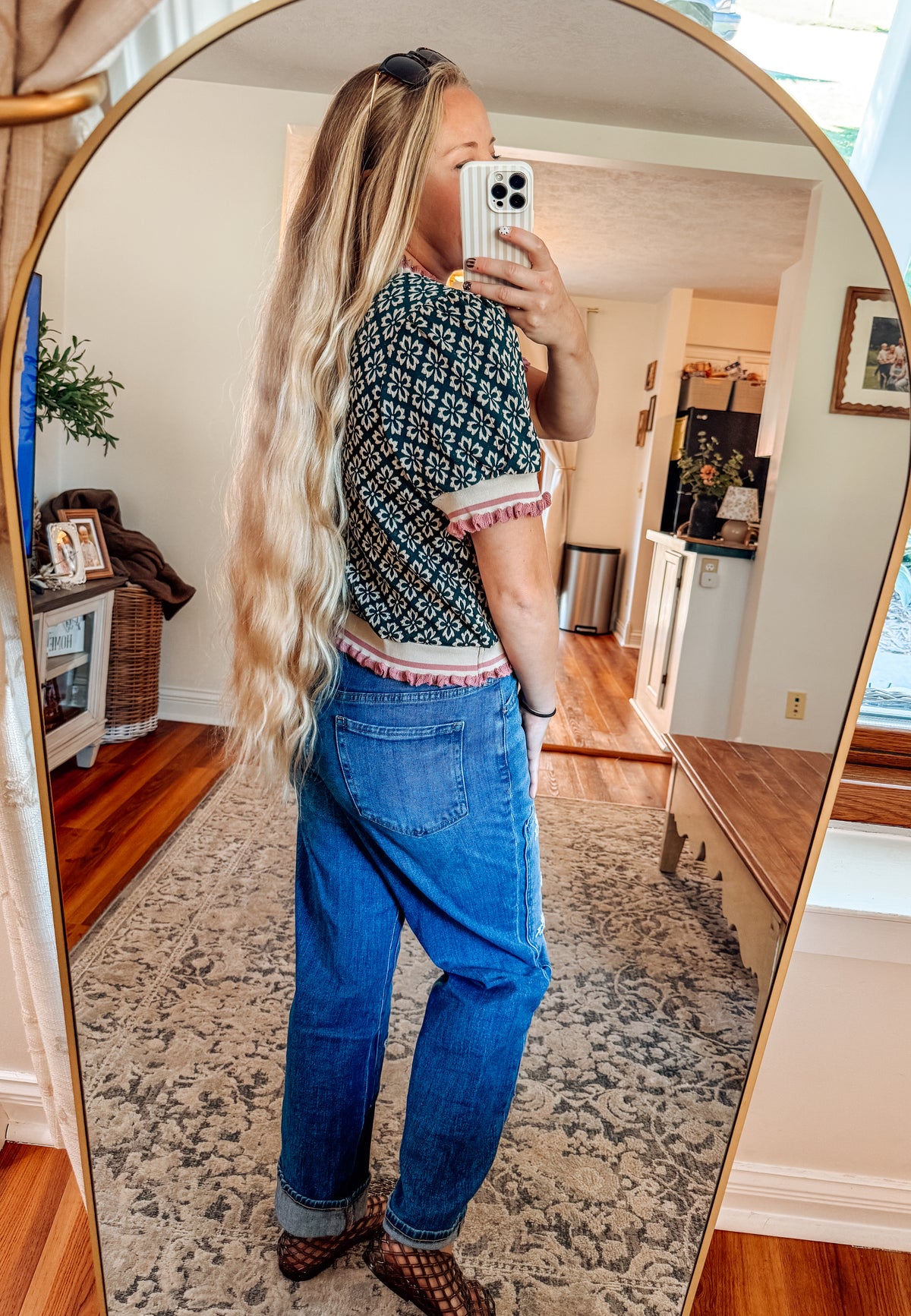 Petals & Patterns Short Sleeve Knit Top