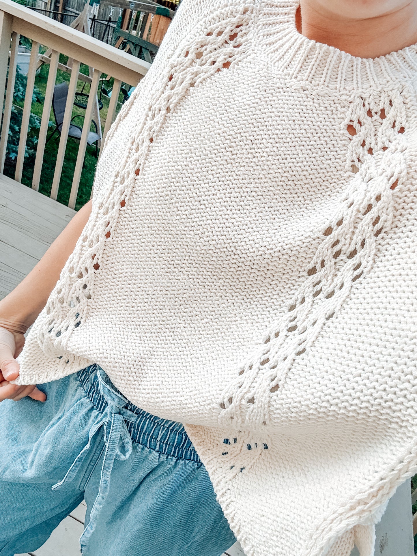 Cottage Charm Knit Sweater Top (S-XL)