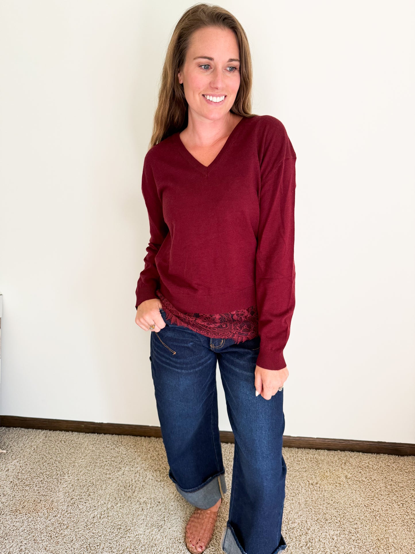 The Delicate Days Lace Knit Sweater (4 colors)
