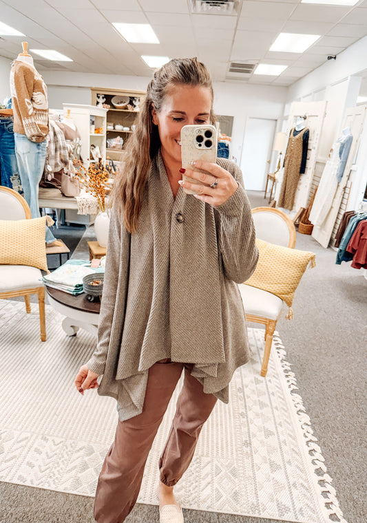 Wrap Me in Button Top