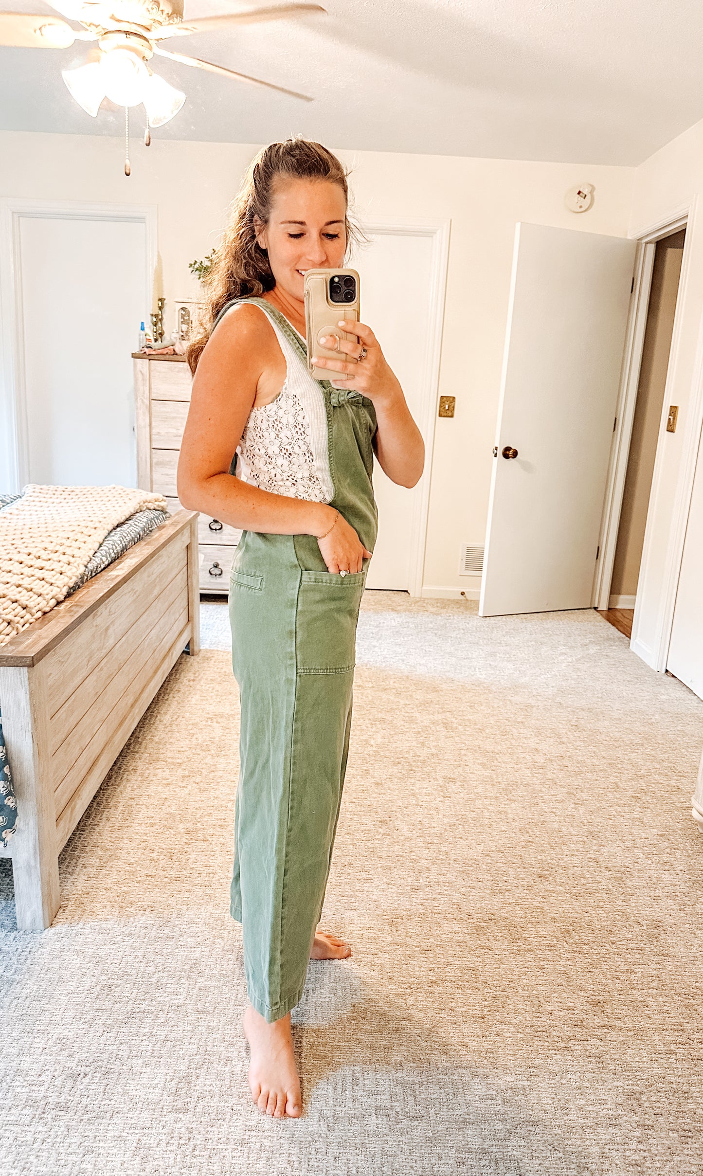 Olive Tree Overalls