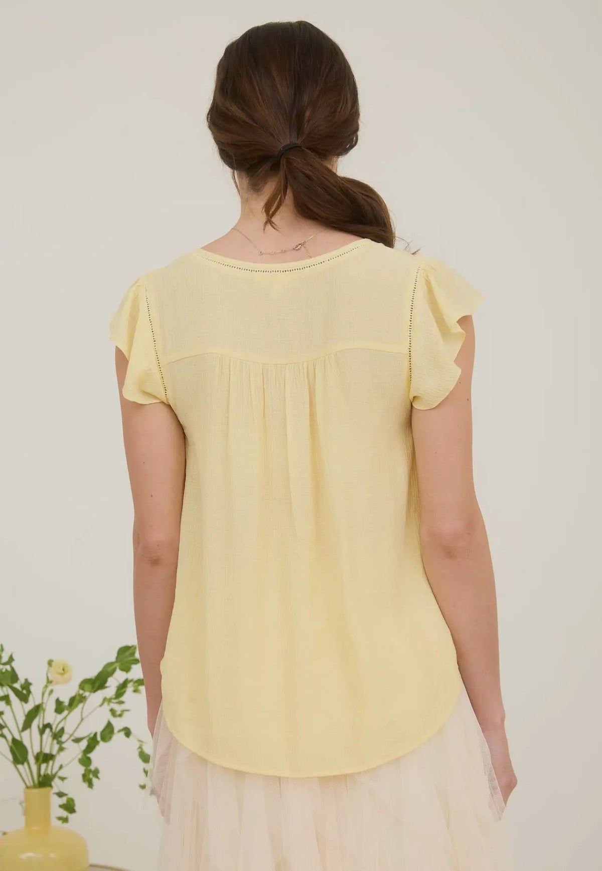 Walk In Light Peasant Blouse (S-3X)
