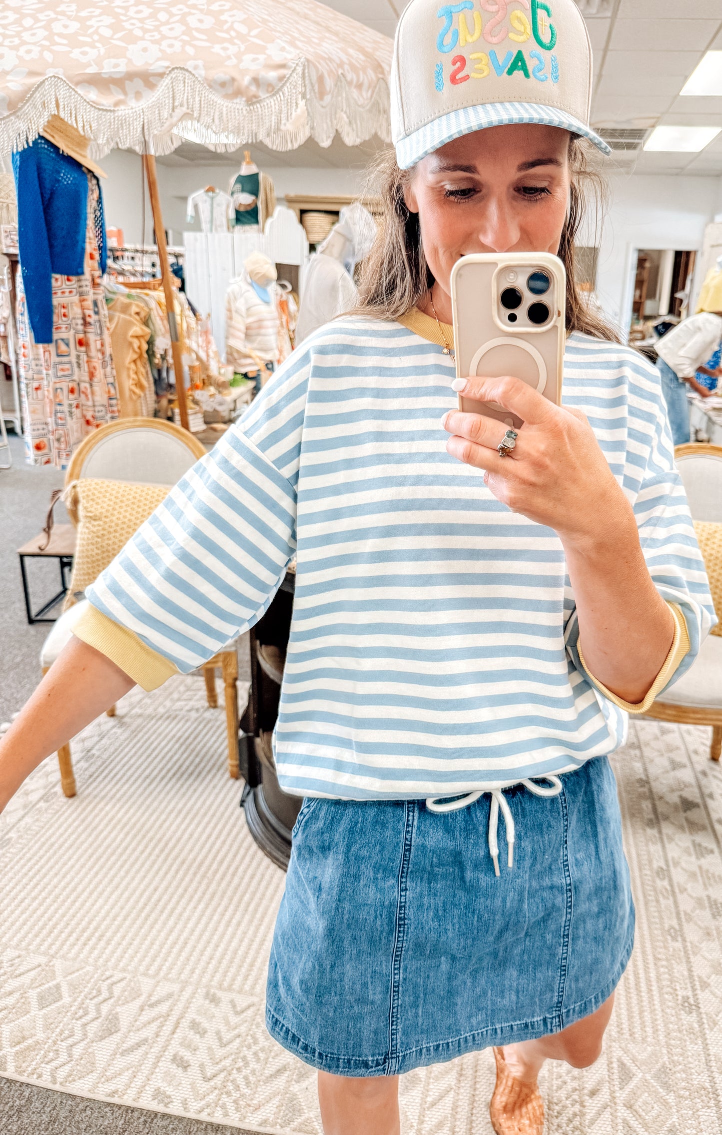 Summer Solstice Striped Top