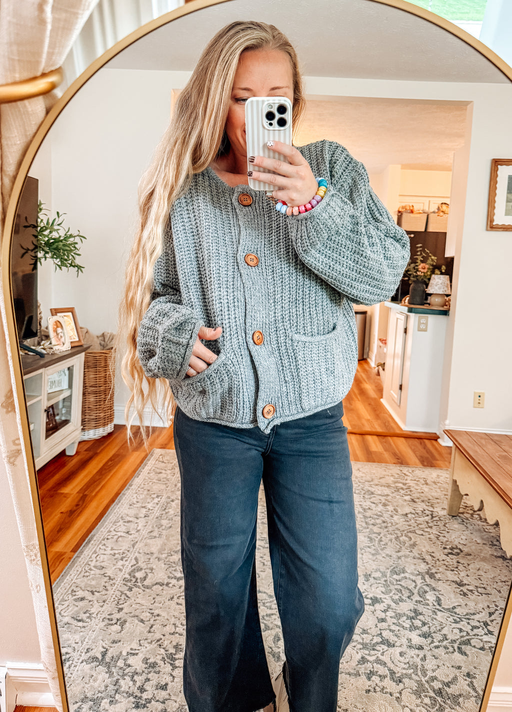 Cloudy Days Grey Marled Knit Cardigan