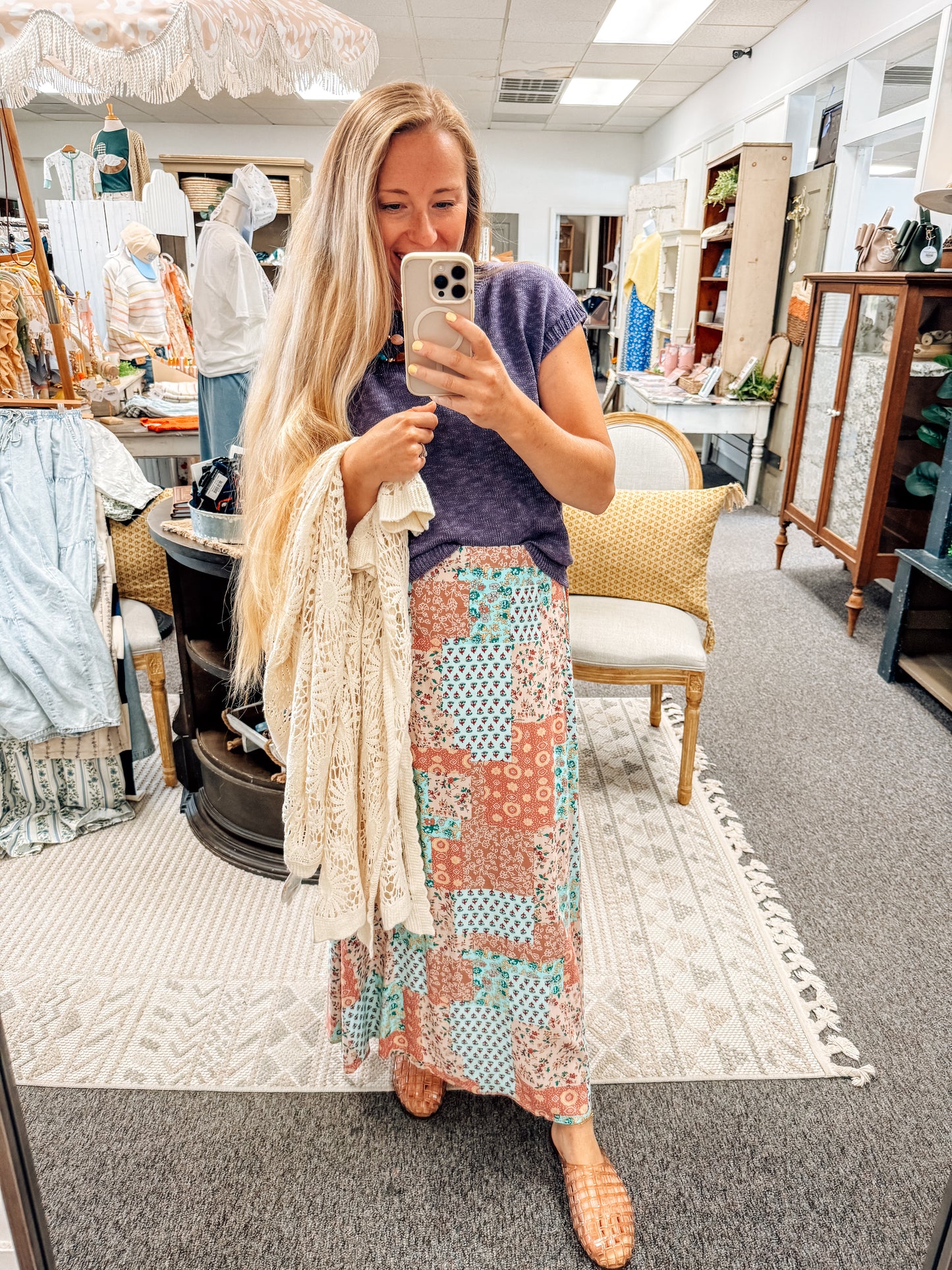Patty Patchwork Maxi Skirt