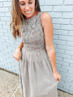 The Southern Charm Midi Sleeveless Dress (2 Colors)
