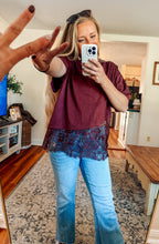 Trendy Moment Lace Tee (S-XL)