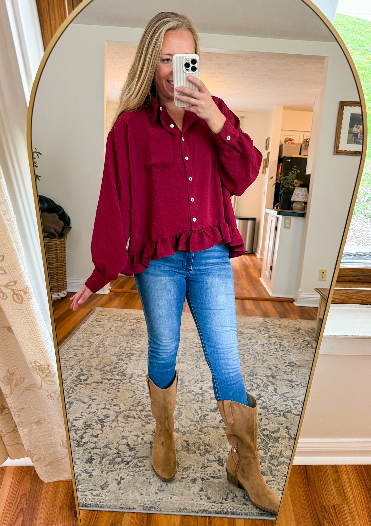 All Time Babydoll Peplum Shirt