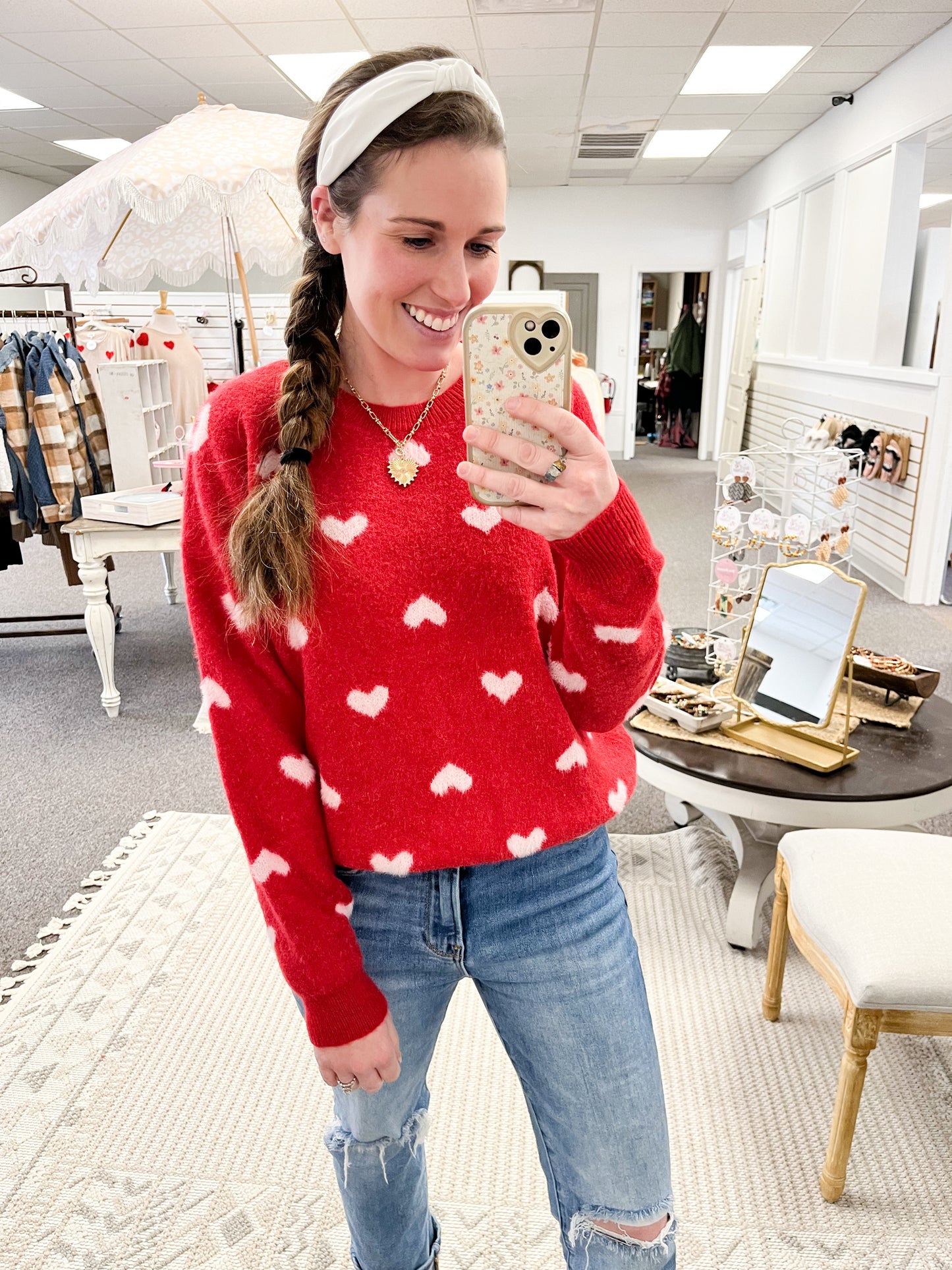 Sweet Heart Sweater (S-3X)