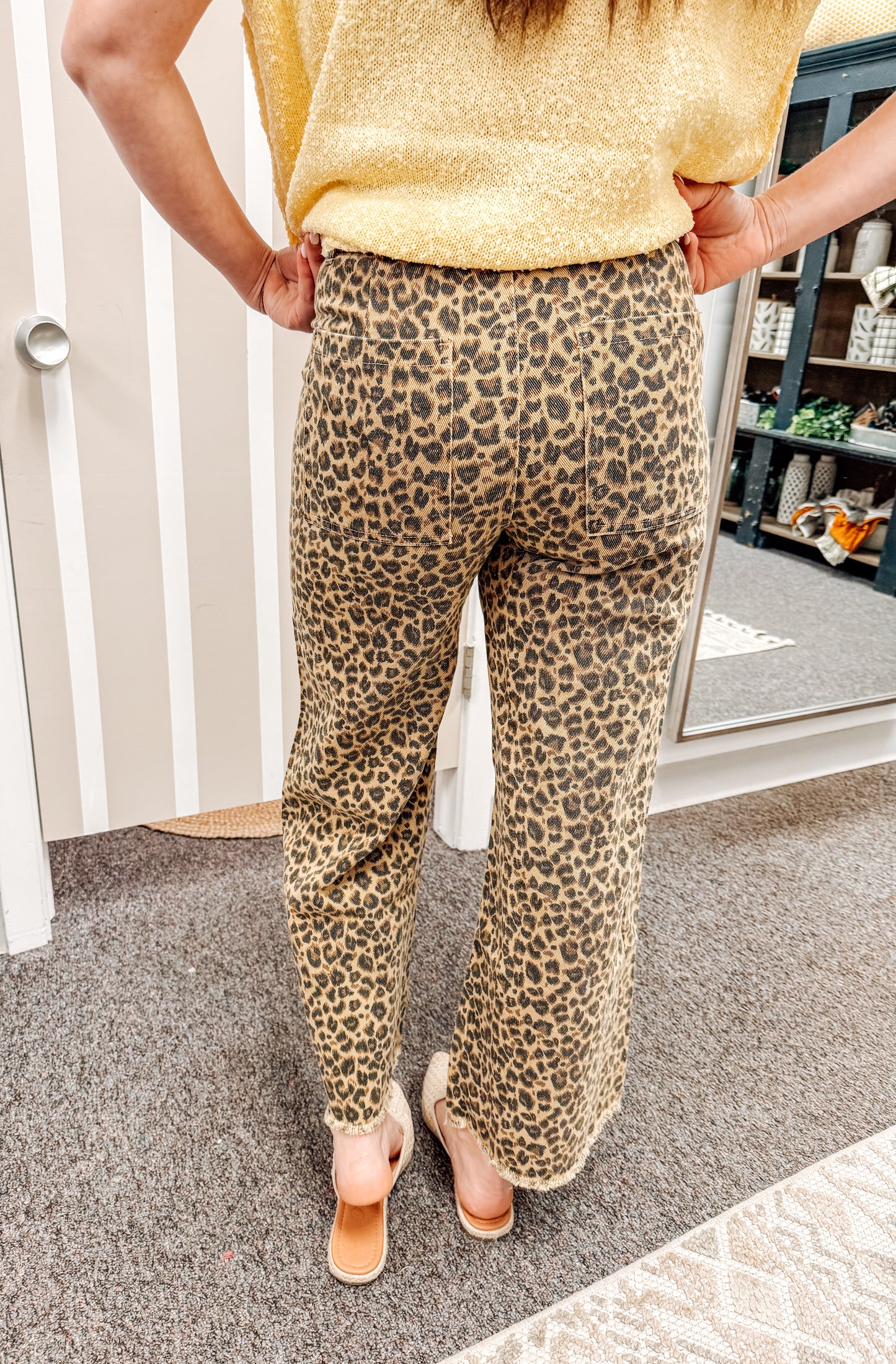 Catching Spots Wide Leg Denim (S-XL)